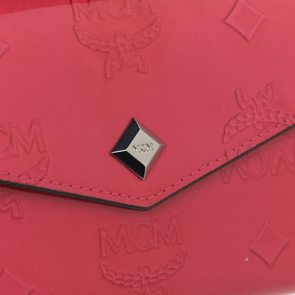 MCM Patent Monogram Continental Flap Wallet Love Potion 8 of 10