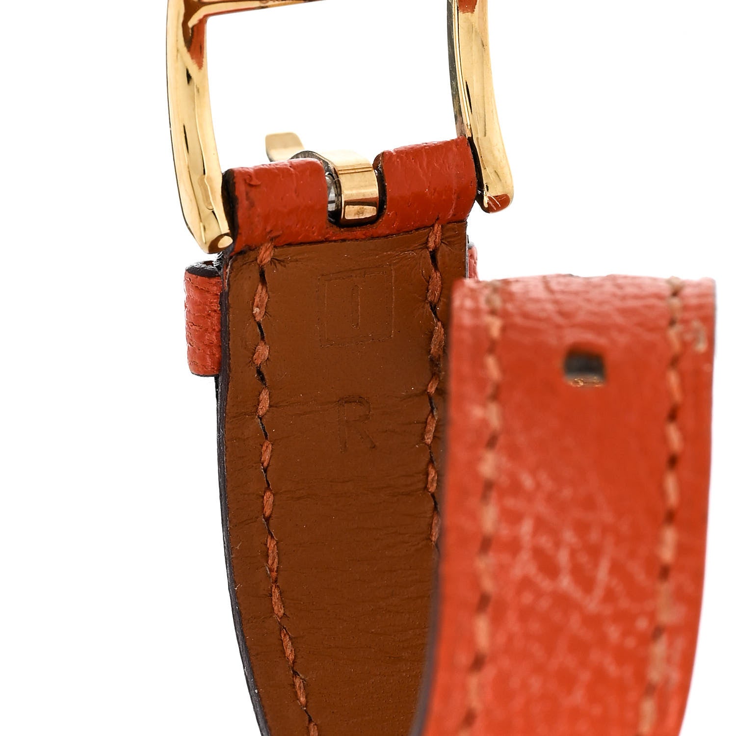 Hermes Chevre Mysore Etriviere Scarf Ring Feu 3 of 6