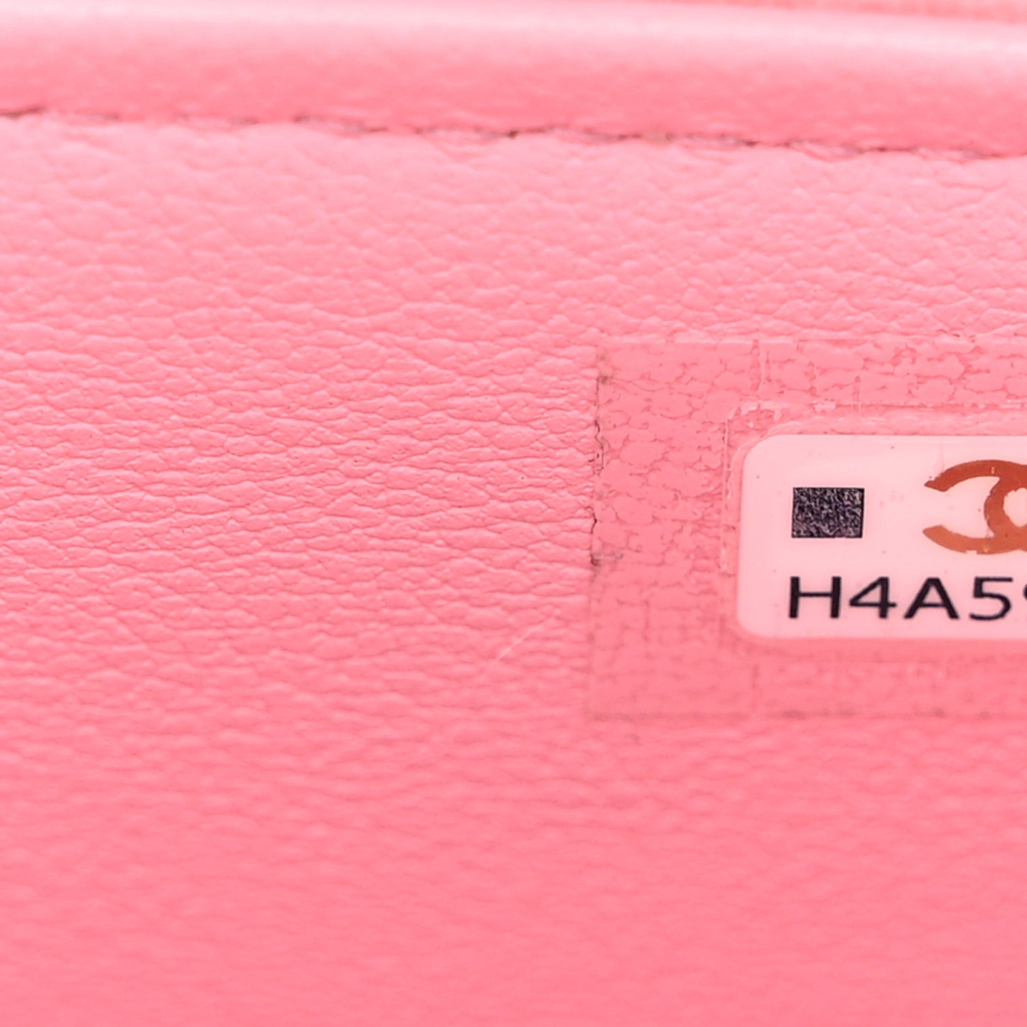 Lambskin Quilted Pick Me Up Vanity Case Pink