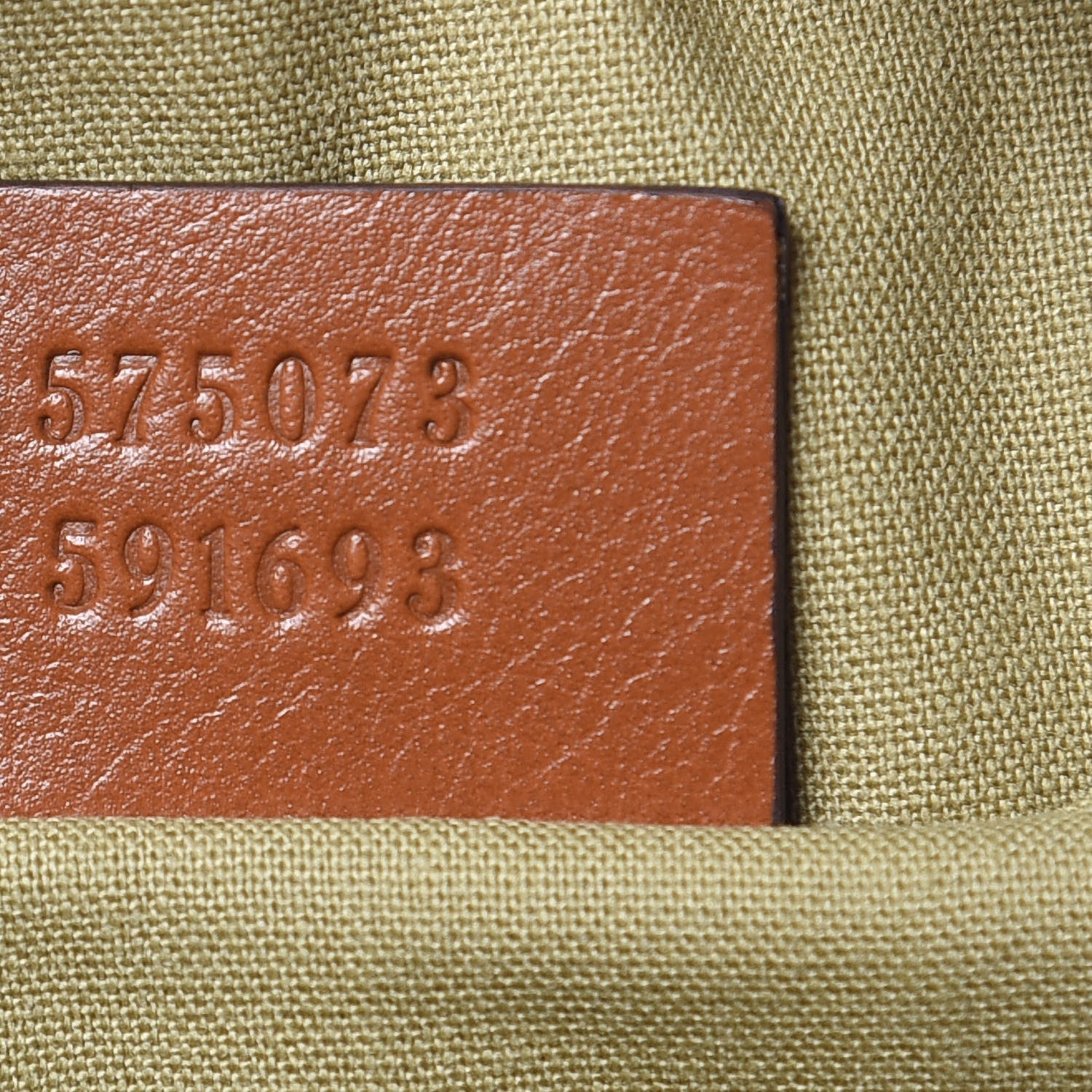 Gucci Vintage Canvas Web Shoulder Bag Sand Cuir 7 of 10