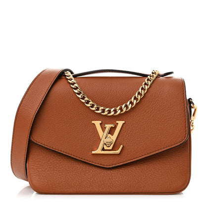 Louis Vuitton Grained Calfskin Lockme Oxford Cognac 1 of 11
