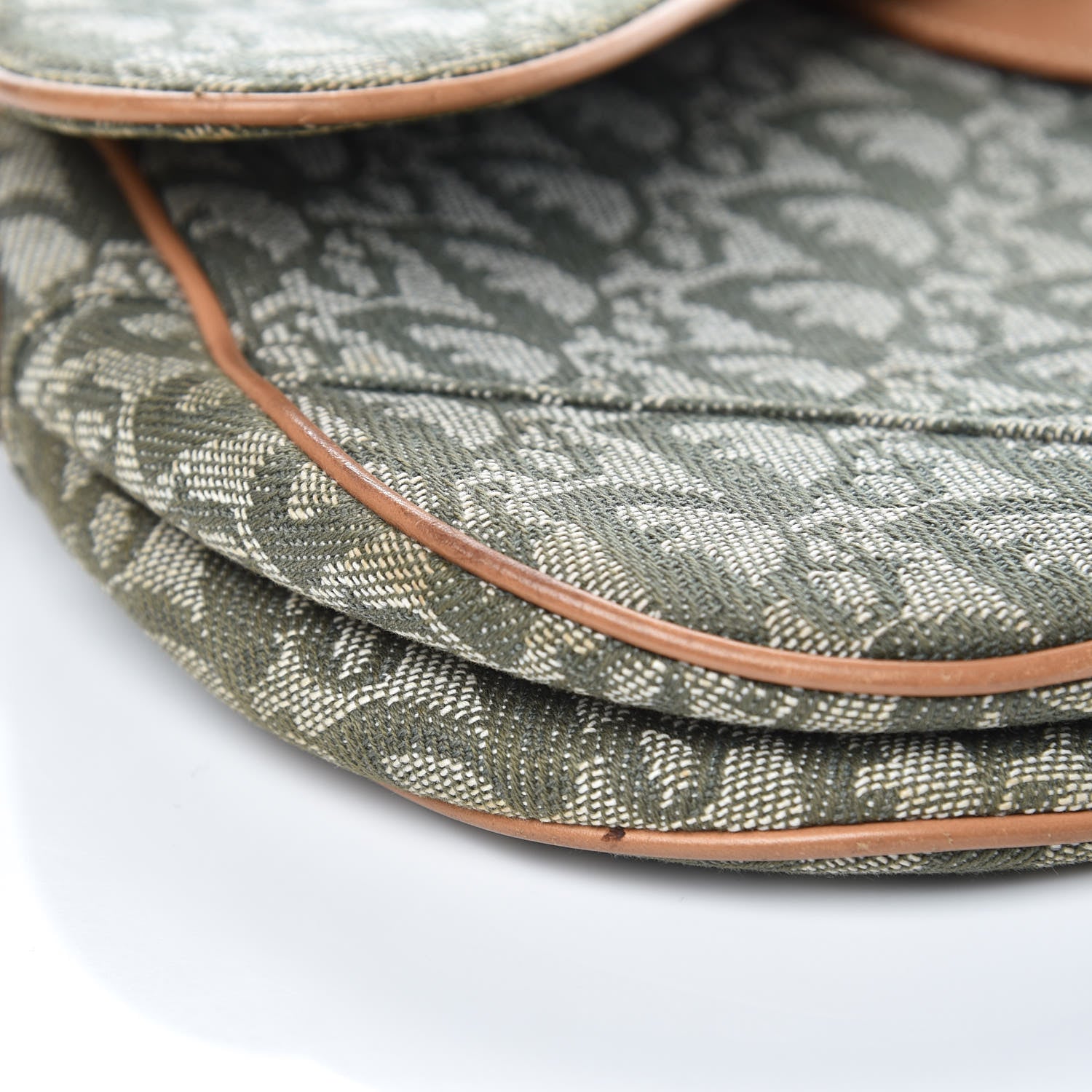 Christian Dior Monogram Saddle Bag Green 9 of 11