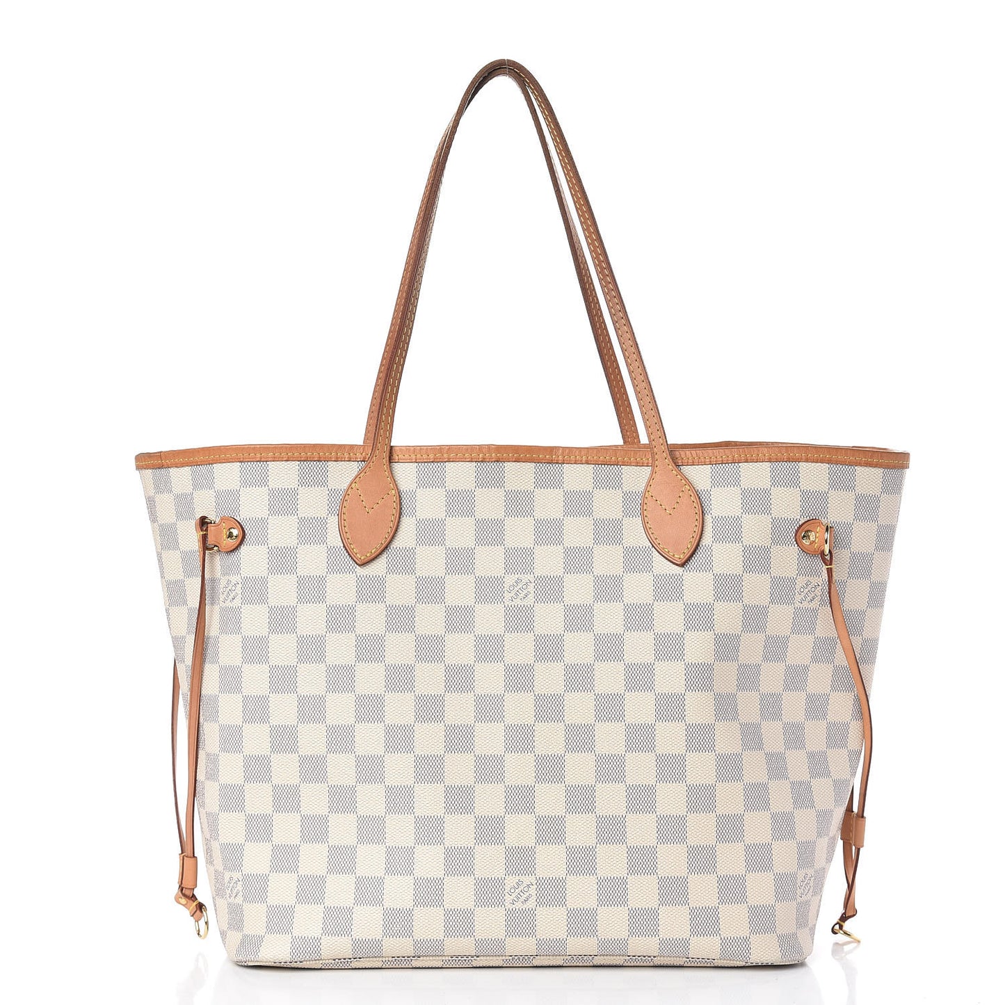 Damier Azur Neo Neverfull MM Rose Ballerine