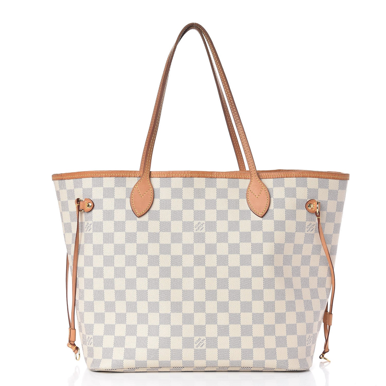 Louis Vuitton Damier Azur Neo Neverfull MM Rose Ballerine 3 of 22