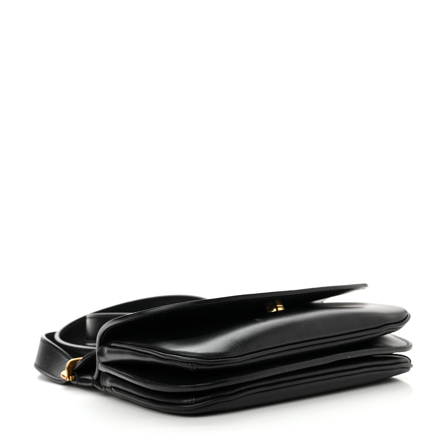 Saint Laurent Smooth Calfskin Small Charlie Shoulder Bag Black 4 of 11