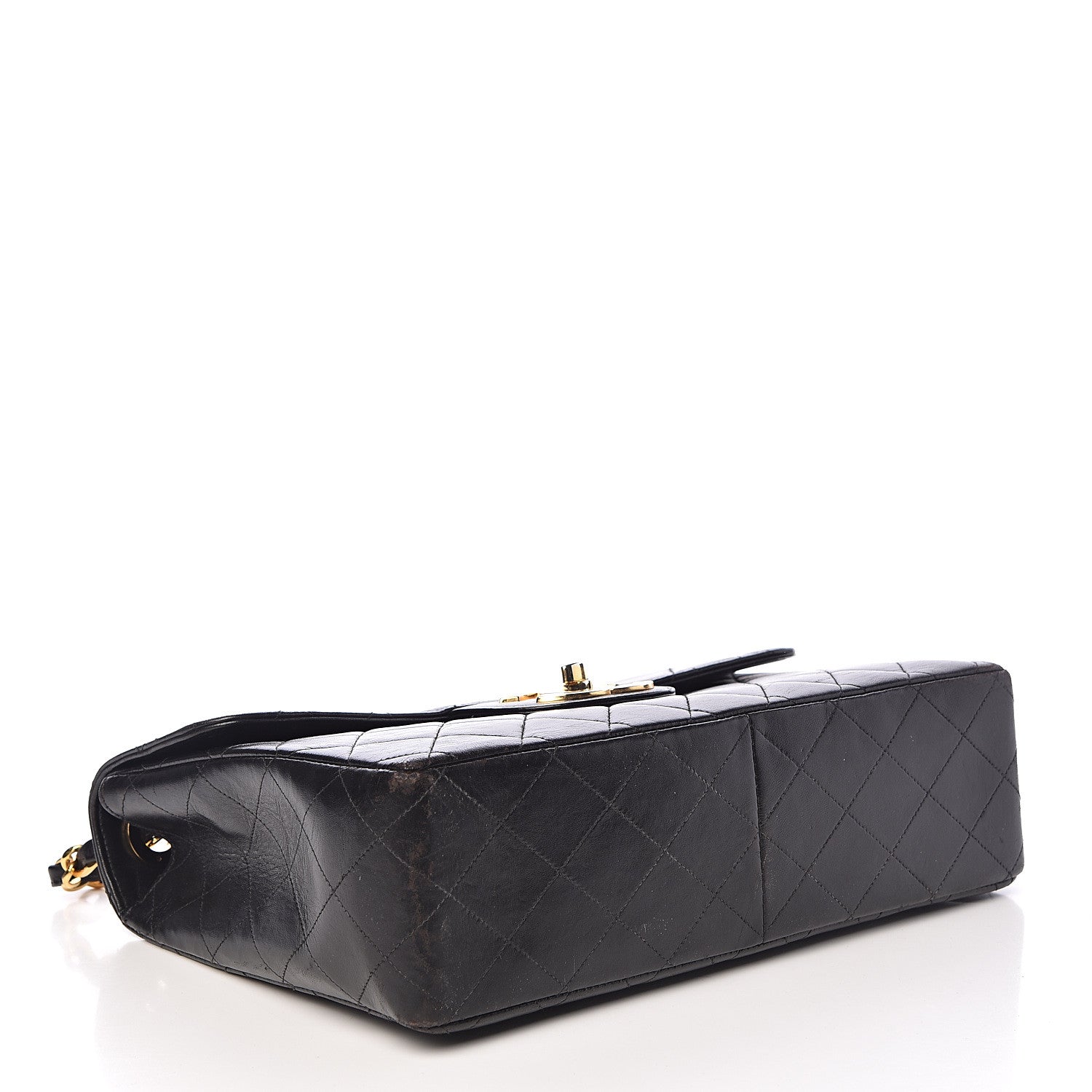 Chanel Lambskin Quilted Jumbo Single Flap Black 4 of 17