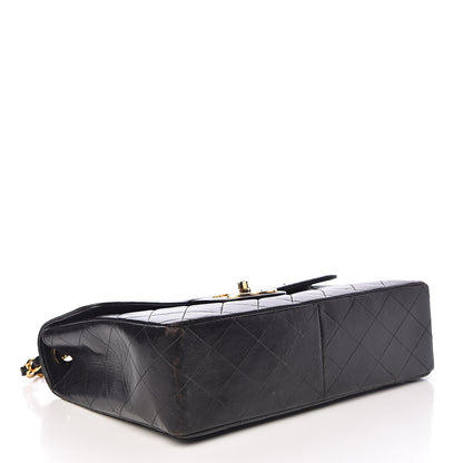 Chanel Lambskin Quilted Jumbo Single Flap Black 4 of 17