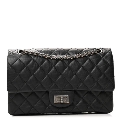 Chanel Aged Calfskin Quilted 2.55 Reissue 225 Flap Black 3 of 28