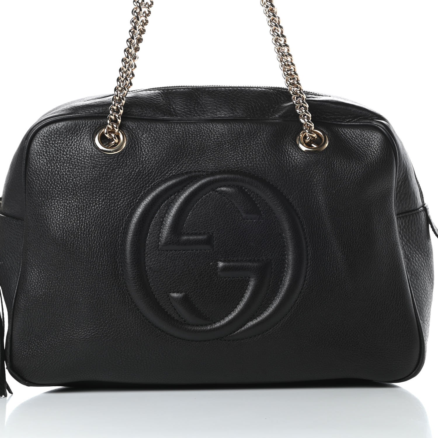 Gucci Pebbled Calfskin Medium Soho Bowler Black 8 of 20
