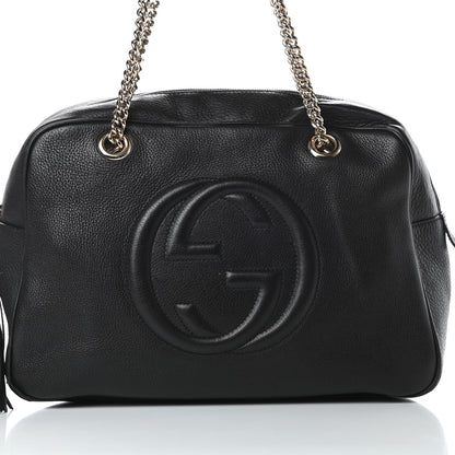 Gucci Pebbled Calfskin Medium Soho Bowler Black 7 of 19
