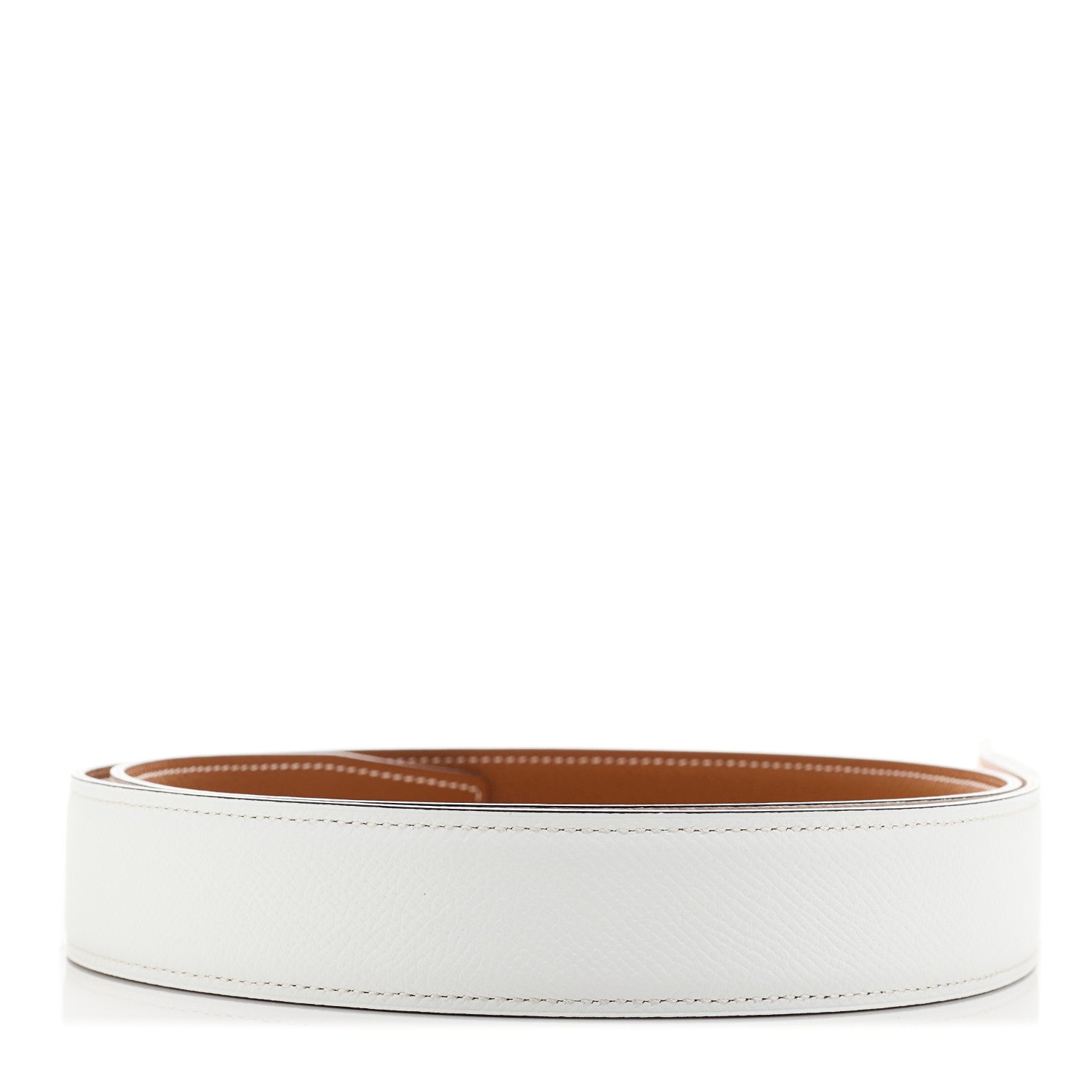 Hermes Swift Epsom 32mm Belt Strap 100 40 Gold White 4 of 6
