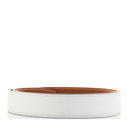 Hermes Swift Epsom 32mm Belt Strap 100 40 Gold White 4 of 6