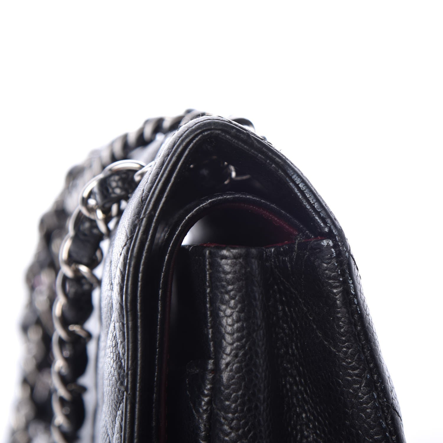 Chanel Caviar Quilted Medium Double Flap Black 16 of 17