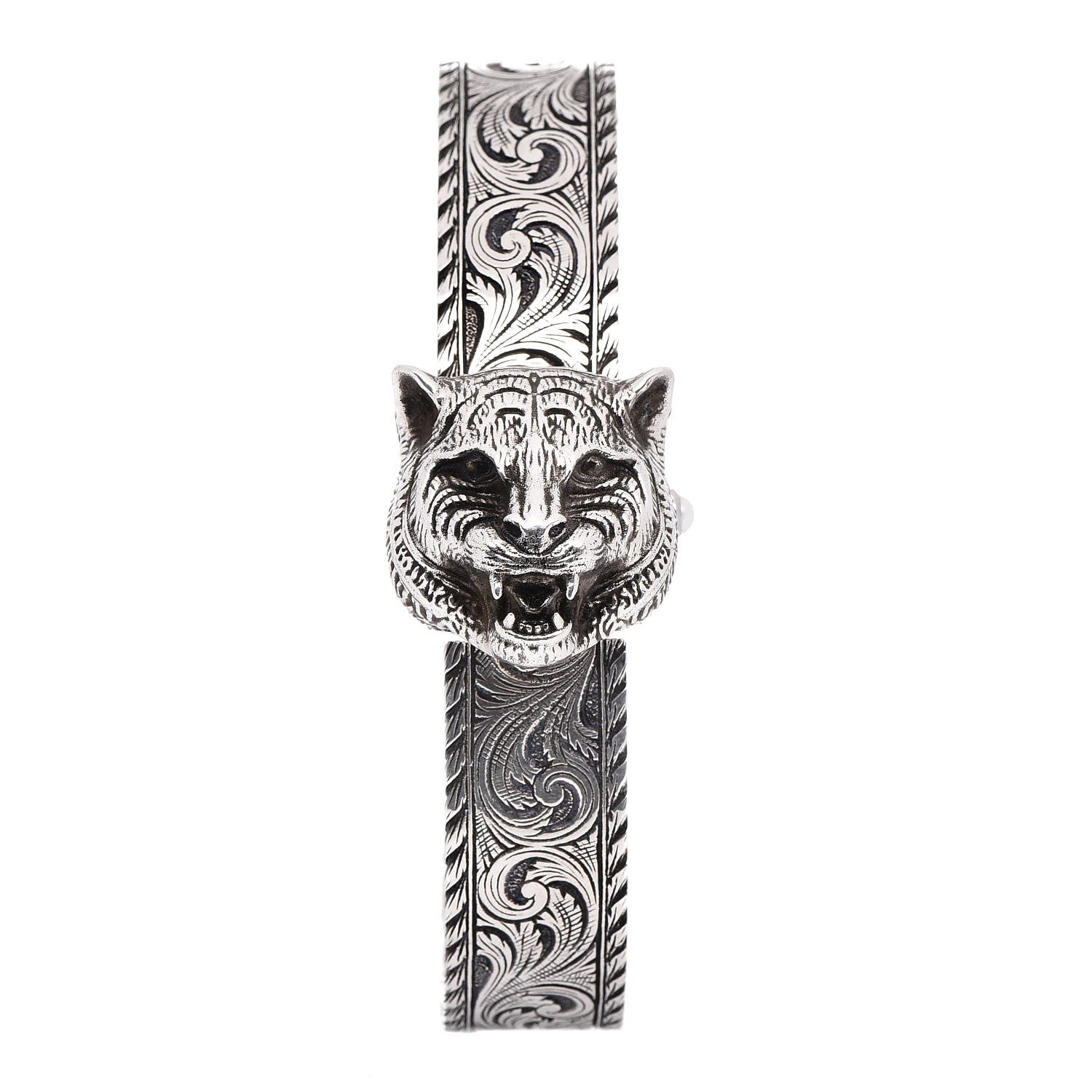 Gucci Stainless Steel Black Mother of Pearl 22mm Le Marche Des Merveilles Secret Quartz Watch 1 of 6
