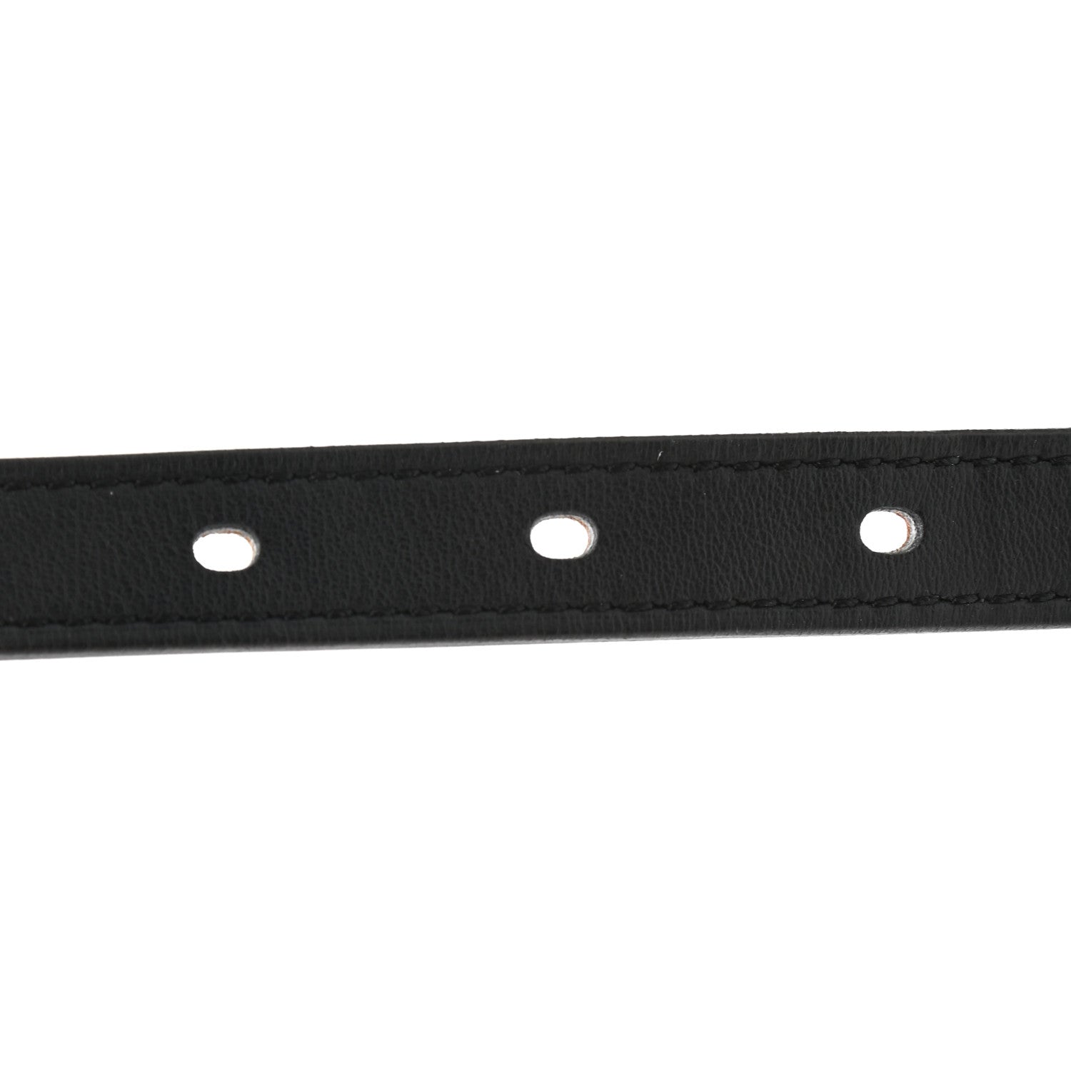 Hermes Epsom Swift 13mm Lucky 15 Belt 75 Black Gold 4 of 5