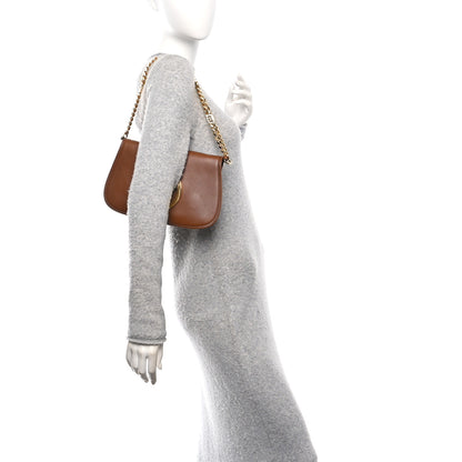 Gucci Roxy Calfskin Blondie Chain Shoulder Flap Bag Cuir 2 of 10