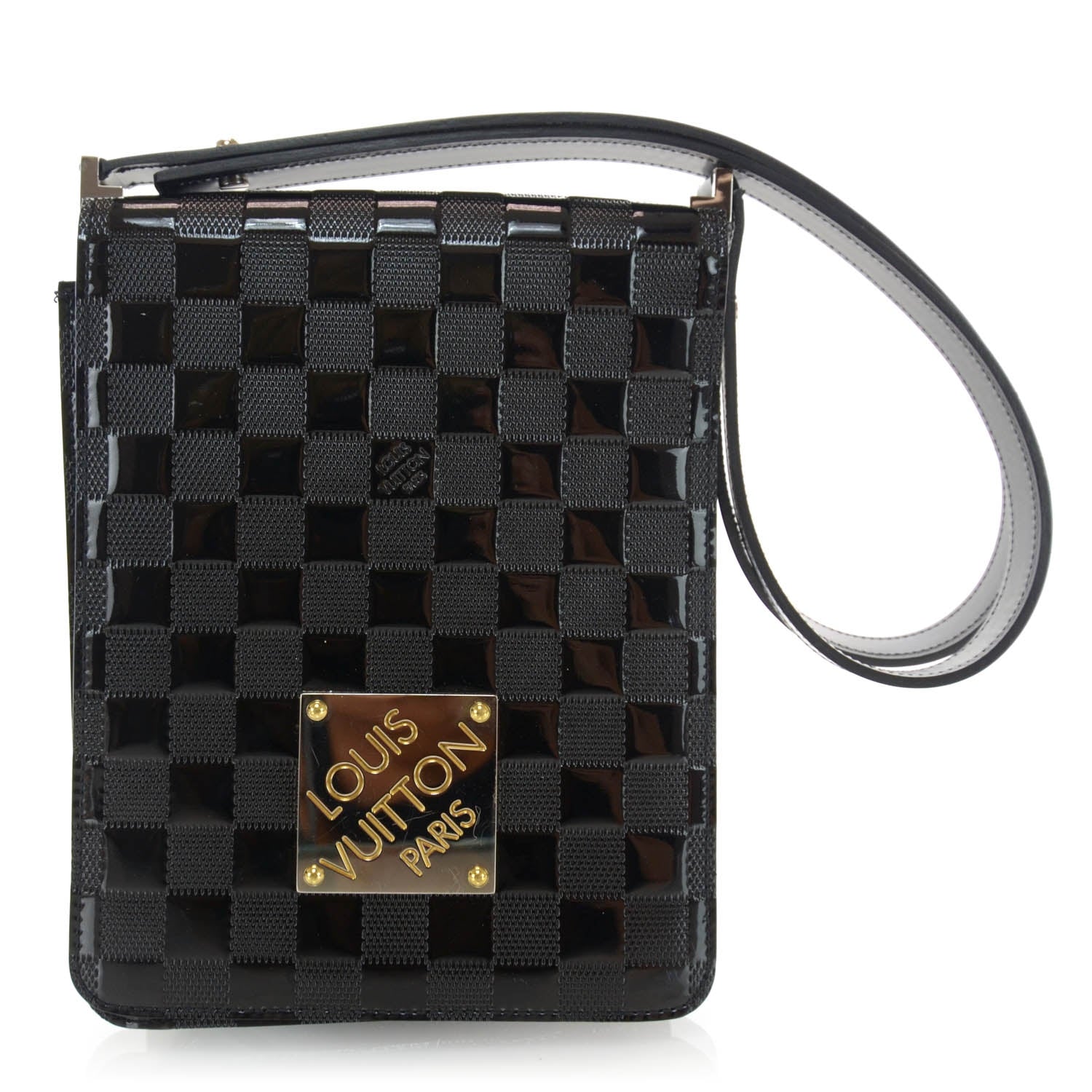 Louis Vuitton Damier Vernis Club Bag Black 1 of 6