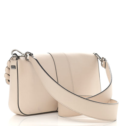 Fendi Vitello Dolce Lace Up Baguette Camelia 2 of 14
