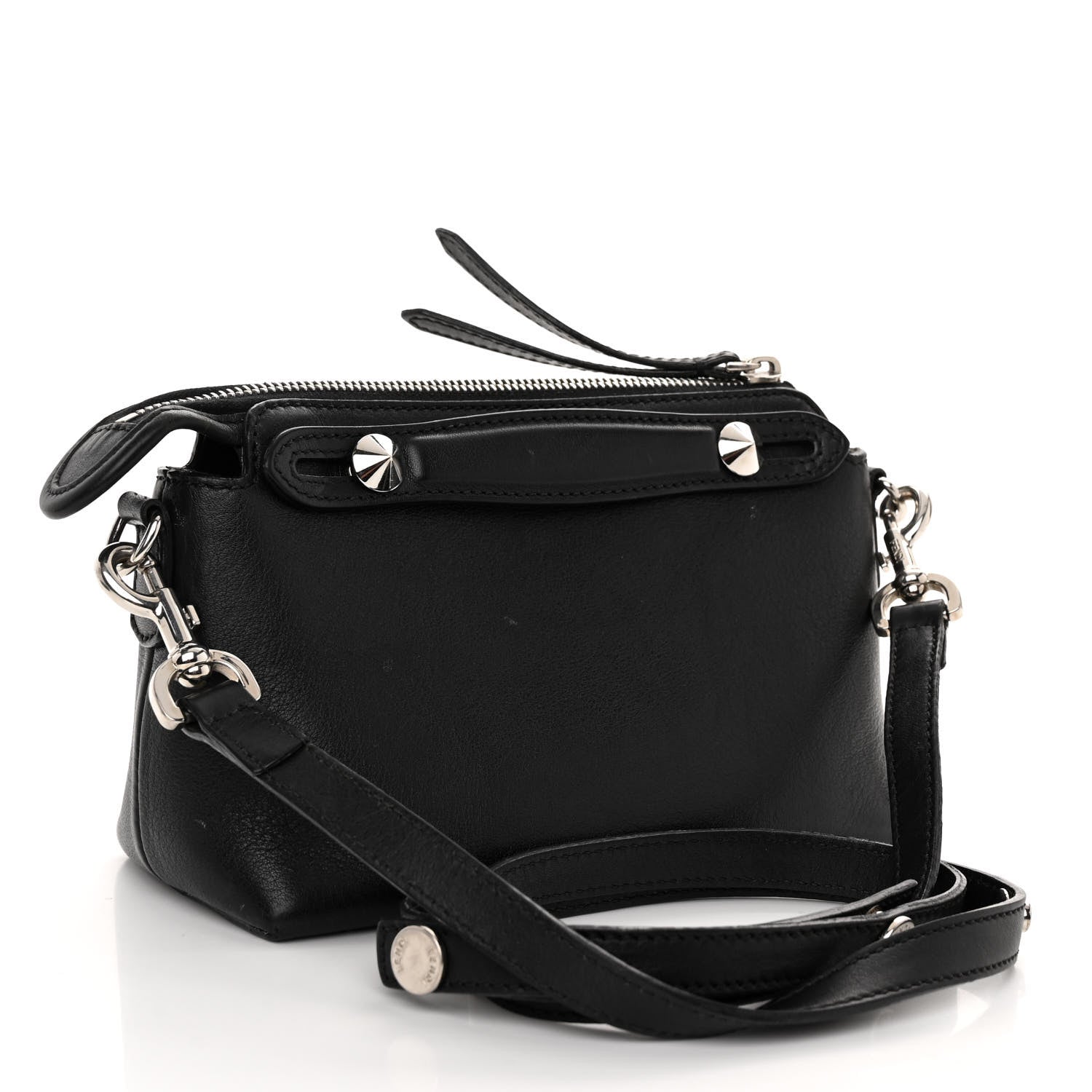Fendi Vitello Dolce Mini By The Way Boston Bag Black 3 of 10