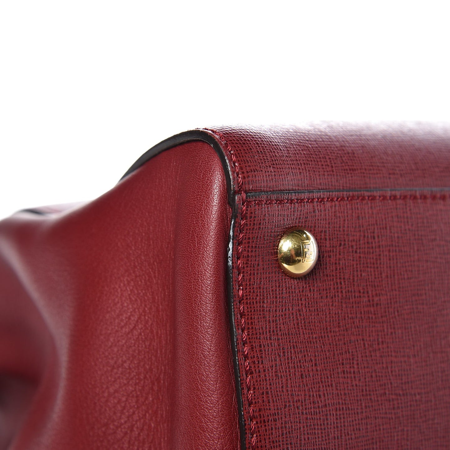 Vitello Elite Regular 2Jours Tote Rosso Scuro Ciliegia