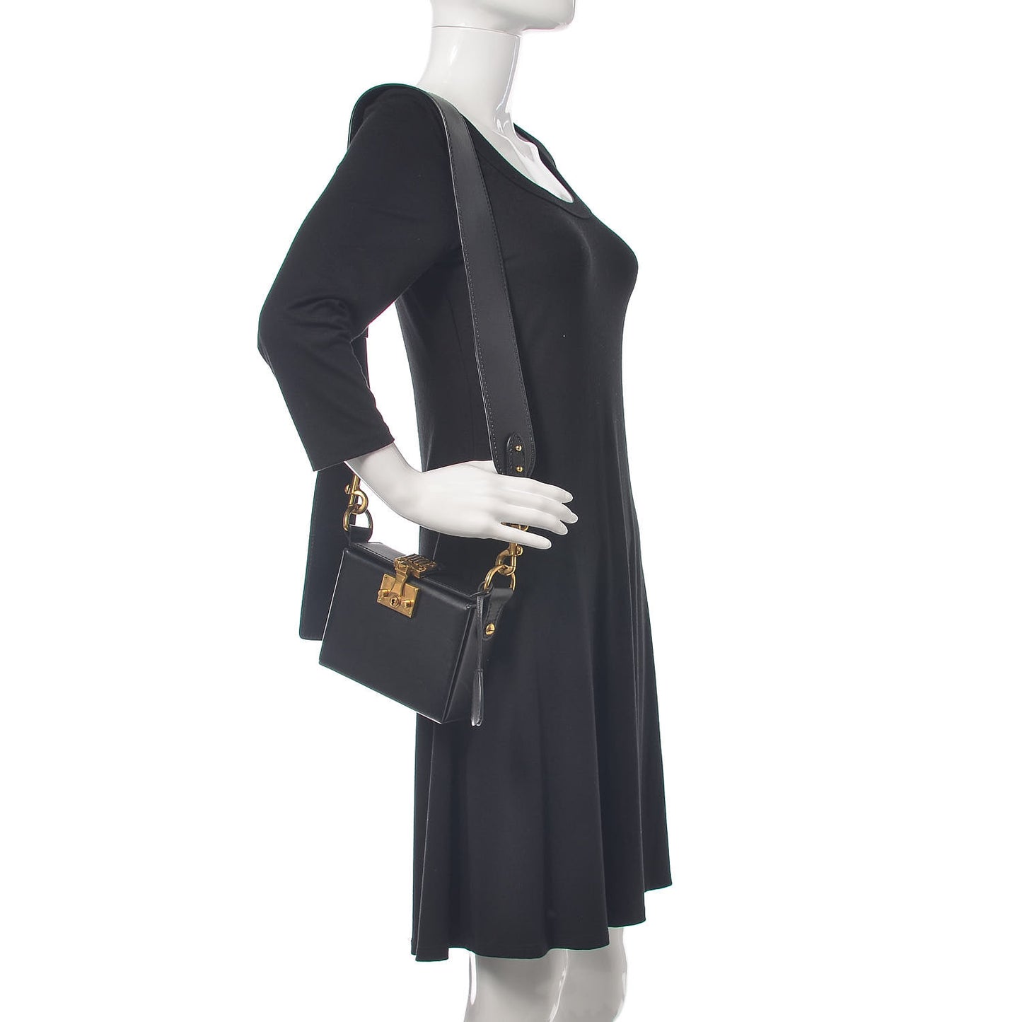 Lambskin Dioraddict Lockbox Black