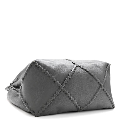 Bottega Veneta Washed Cervo Deerskin Shoulder Bag New Light Grey 4 of 9