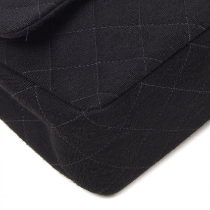Chanel Jersey Quilted Medium Double Flap Black 5 of 9
