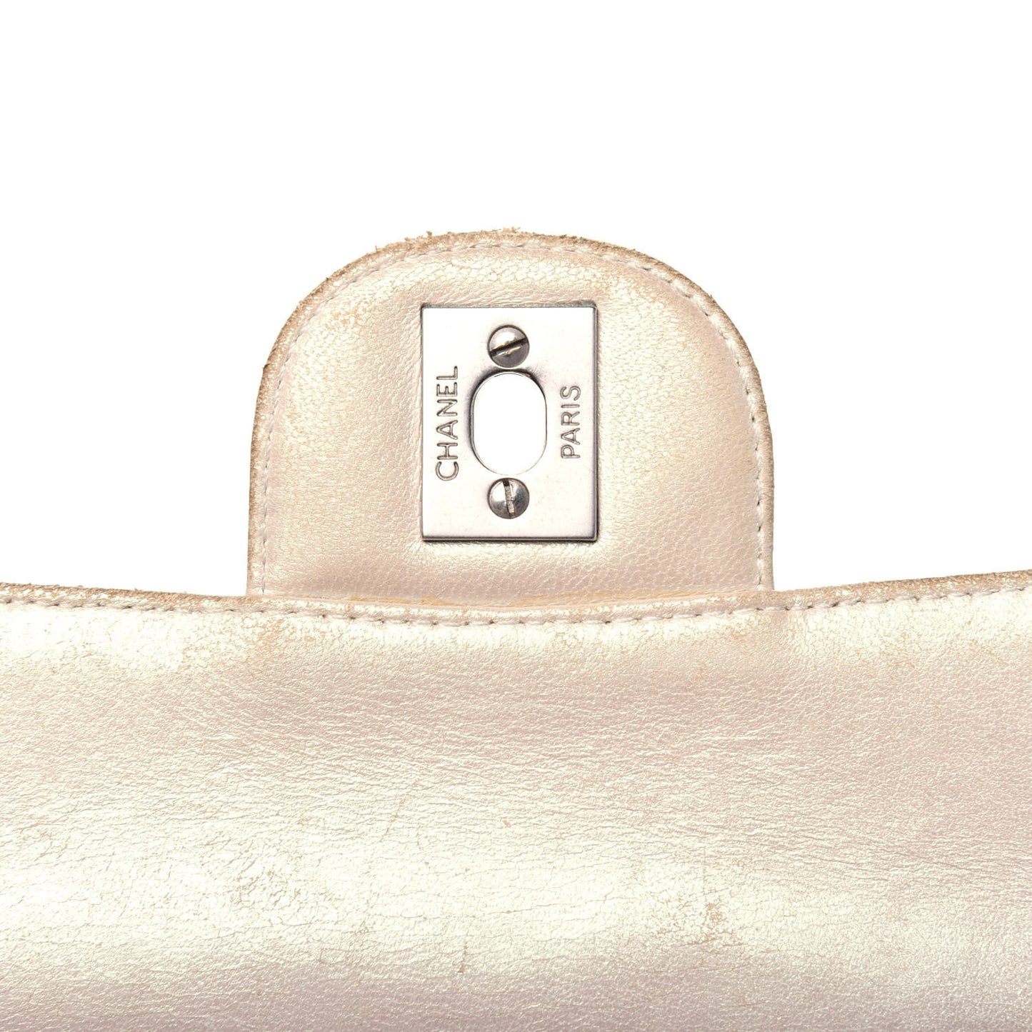 Patent Quilted Medium Single Flap Yellow