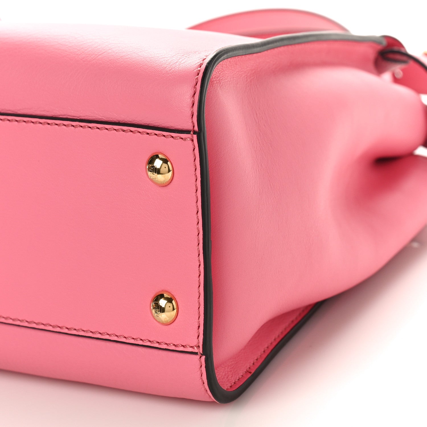 Fendi Vitello Seta Medium Peekaboo Iconic Satchel Pink 9 of 10