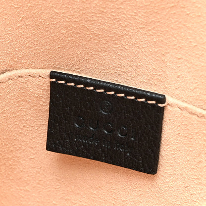 Gucci Calfskin GG Web Small Ophidia Dome Shoulder Bag Black 6 of 11