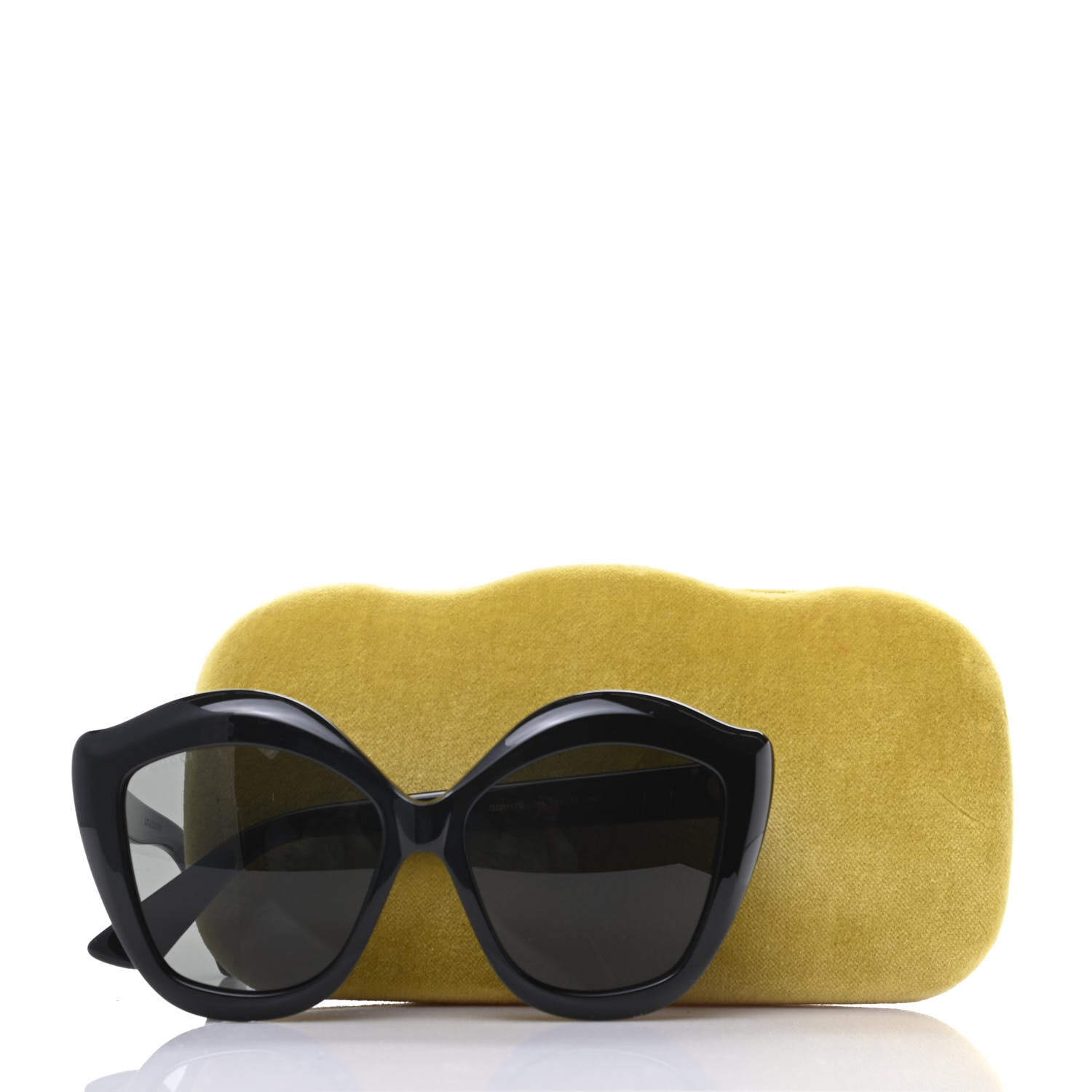 Gucci Cat Eye GG0117S Sunglasses Black 8 of 8