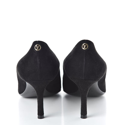 Louis Vuitton Suede Rendez Vous Pumps 41 Black 5 of 9