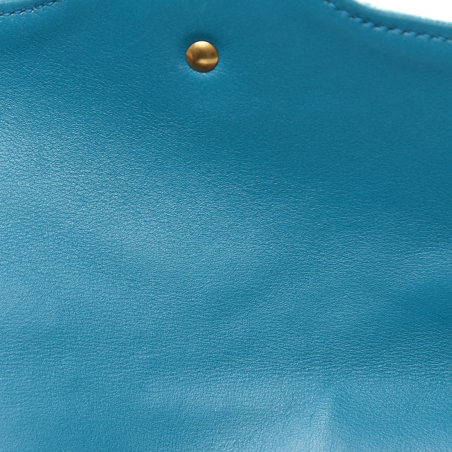 Gucci Velvet Matelasse Small GG Marmont Shoulder Bag Pavone Cyan 13 of 16