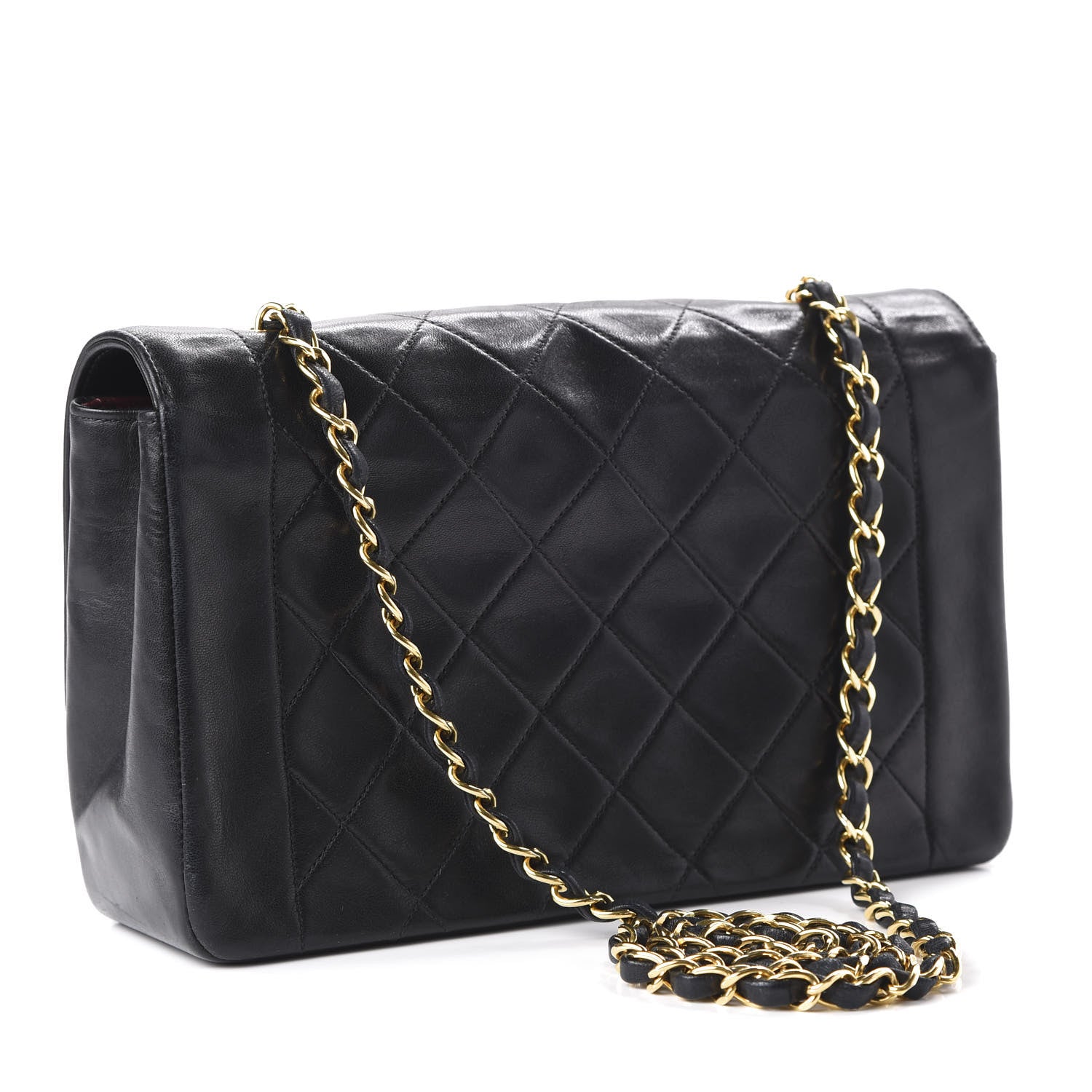 Chanel Lambskin Quilted Medium Single Flap Black 3 of 10