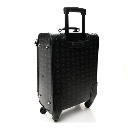 MCM Visetos Small Traveler Trolley Whelled Suitcase Black 2 of 12
