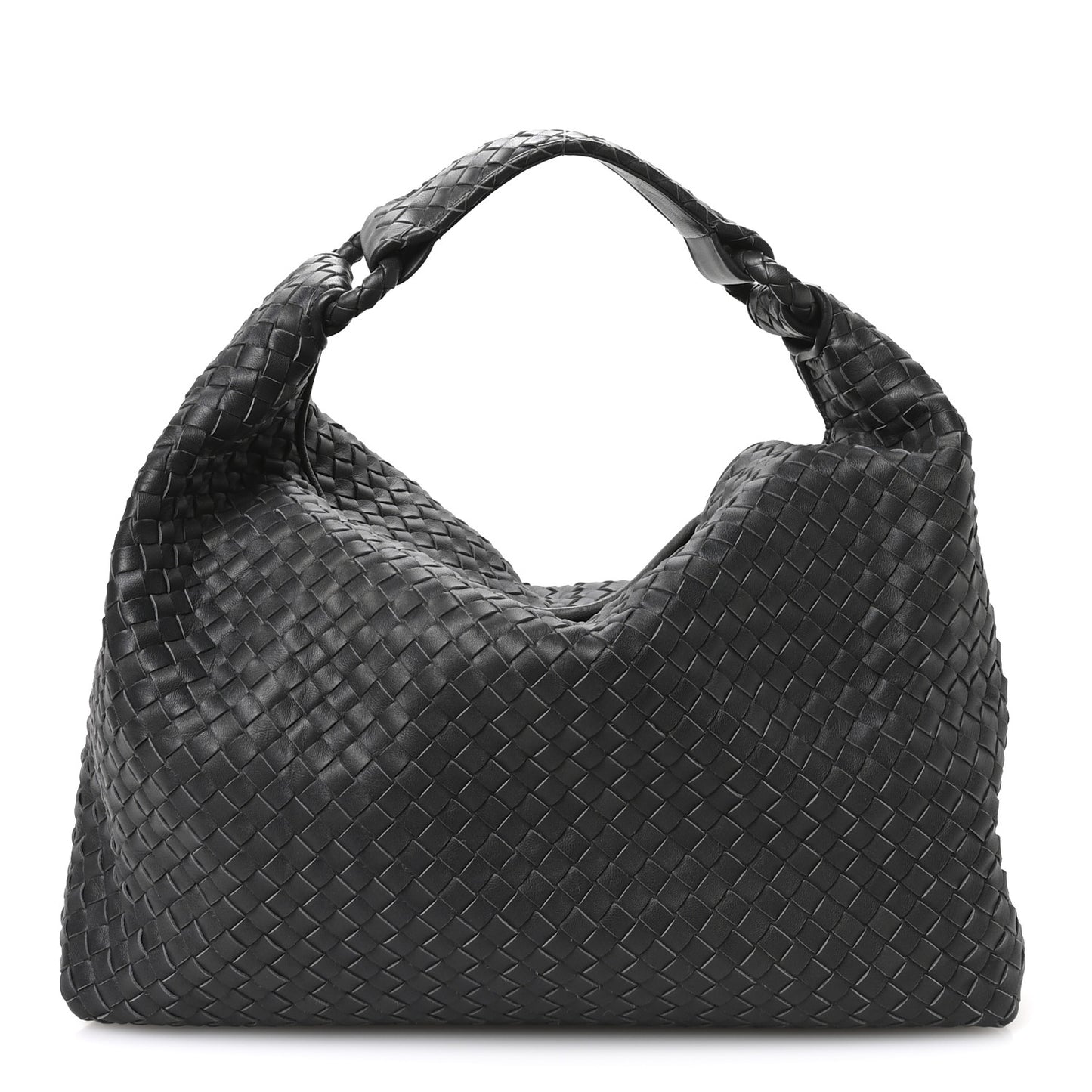 Nappa Intrecciato Sloane Hobo Ferro Gray
