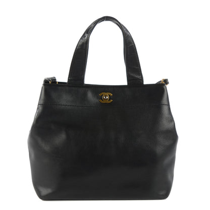 Chanel Calfskin Shopping Tote Black 1 of 12