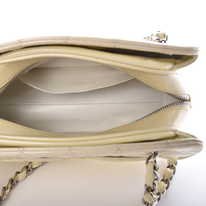 Chanel Patent Quilted Tote White 5 of 10