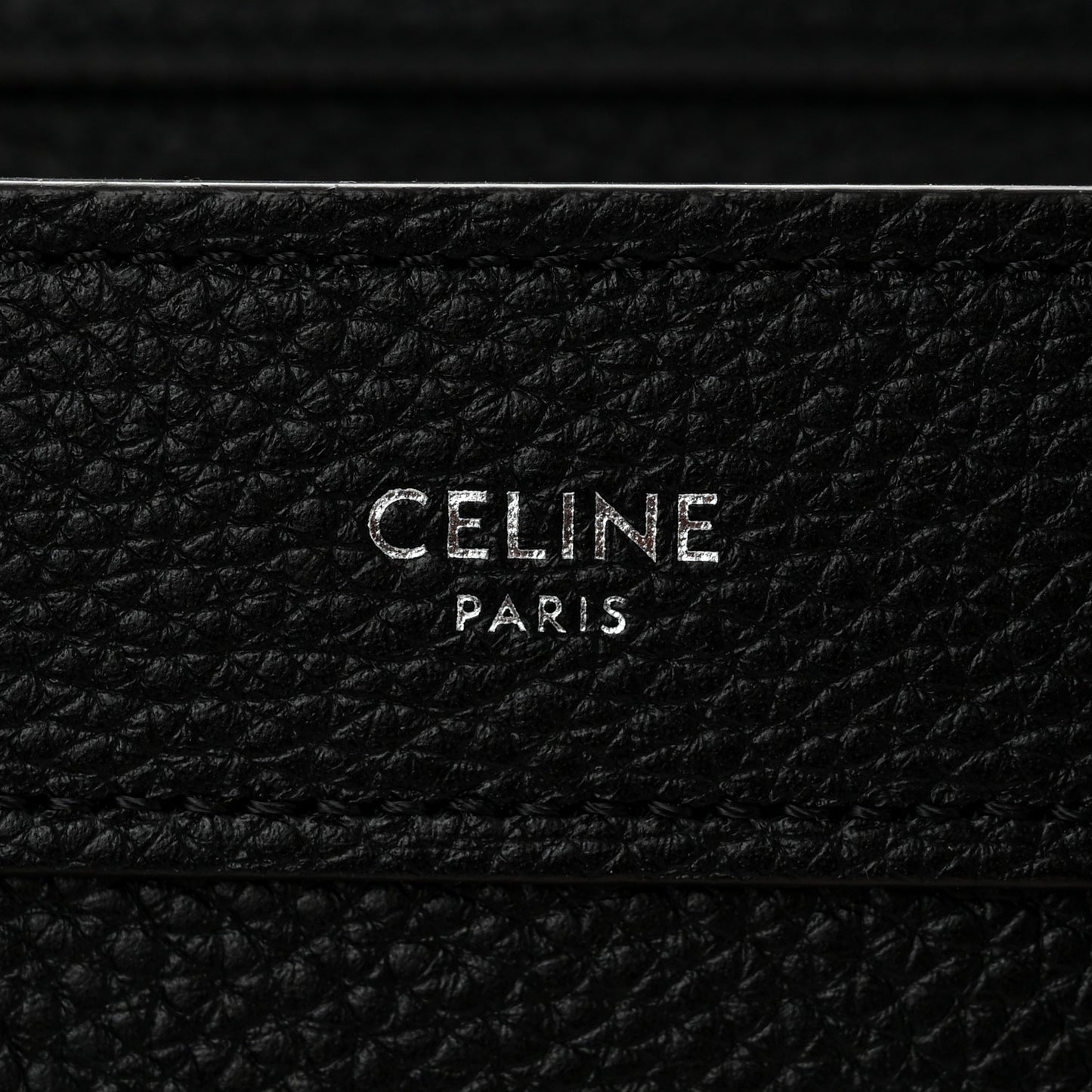 Drummed Calfskin Nano Luggage Black