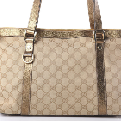 Gucci Monogram Medium Abbey Tote Gold 8 of 10