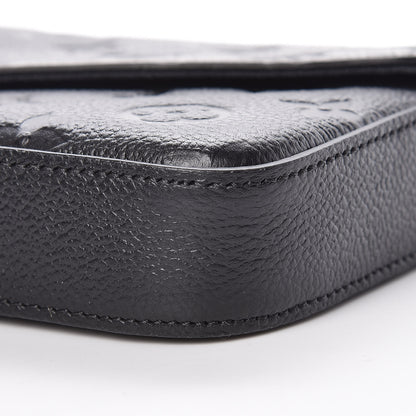 Louis Vuitton Empreinte Pochette Felicie Chain Wallet Black 11 of 12