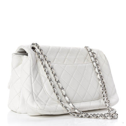 Chanel Caviar Quilted Flap White 3 of 10