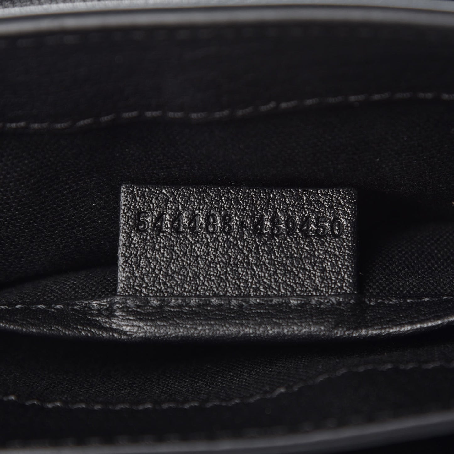 Grained Calfskin Twin Skull Crossbody Black