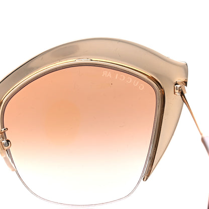 Gucci Metal Crystal Cat Eye Sunglasses GG00114S Pink 7 of 9