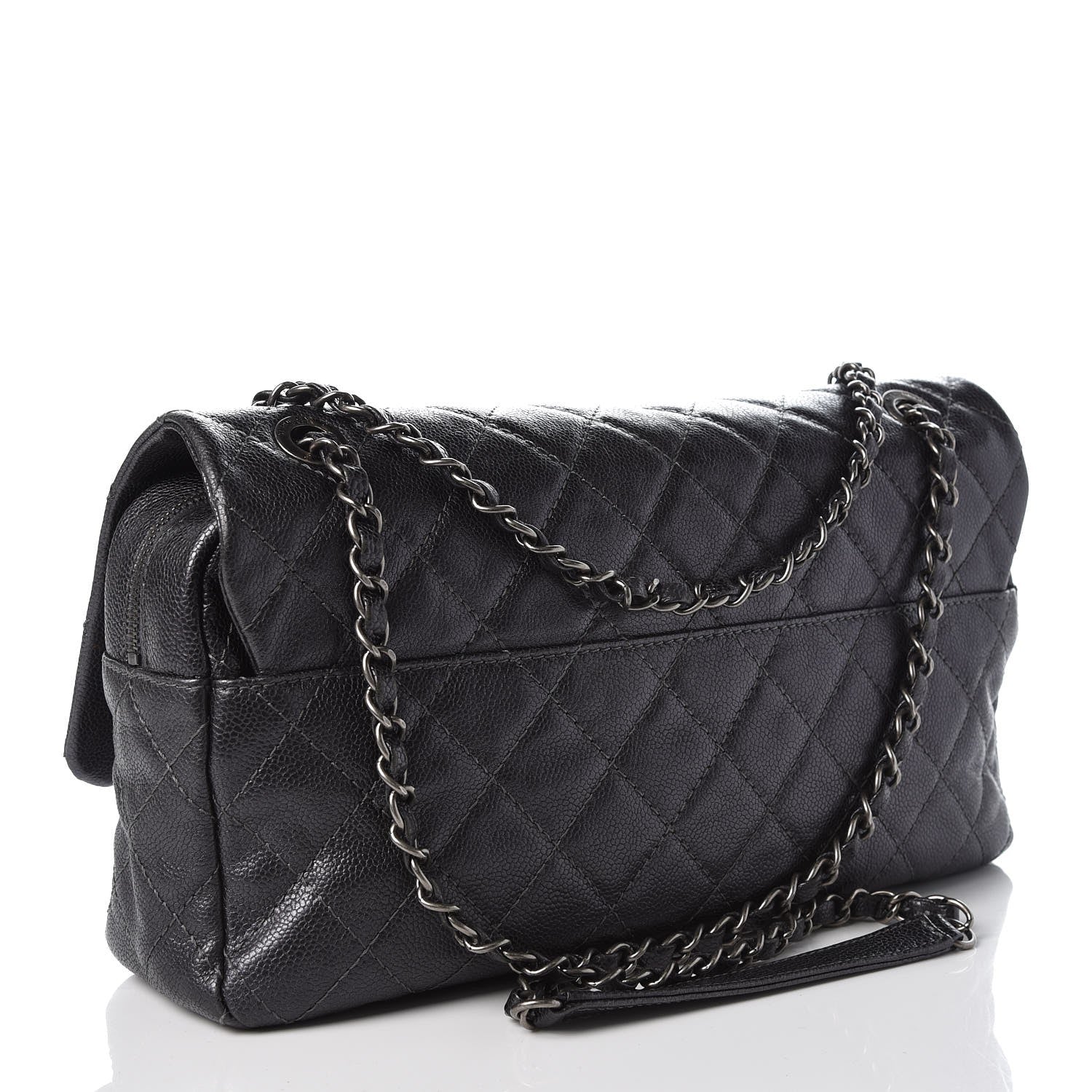 Chanel Iridescent Caviar Quilted Large Flap Grey 3 of 8