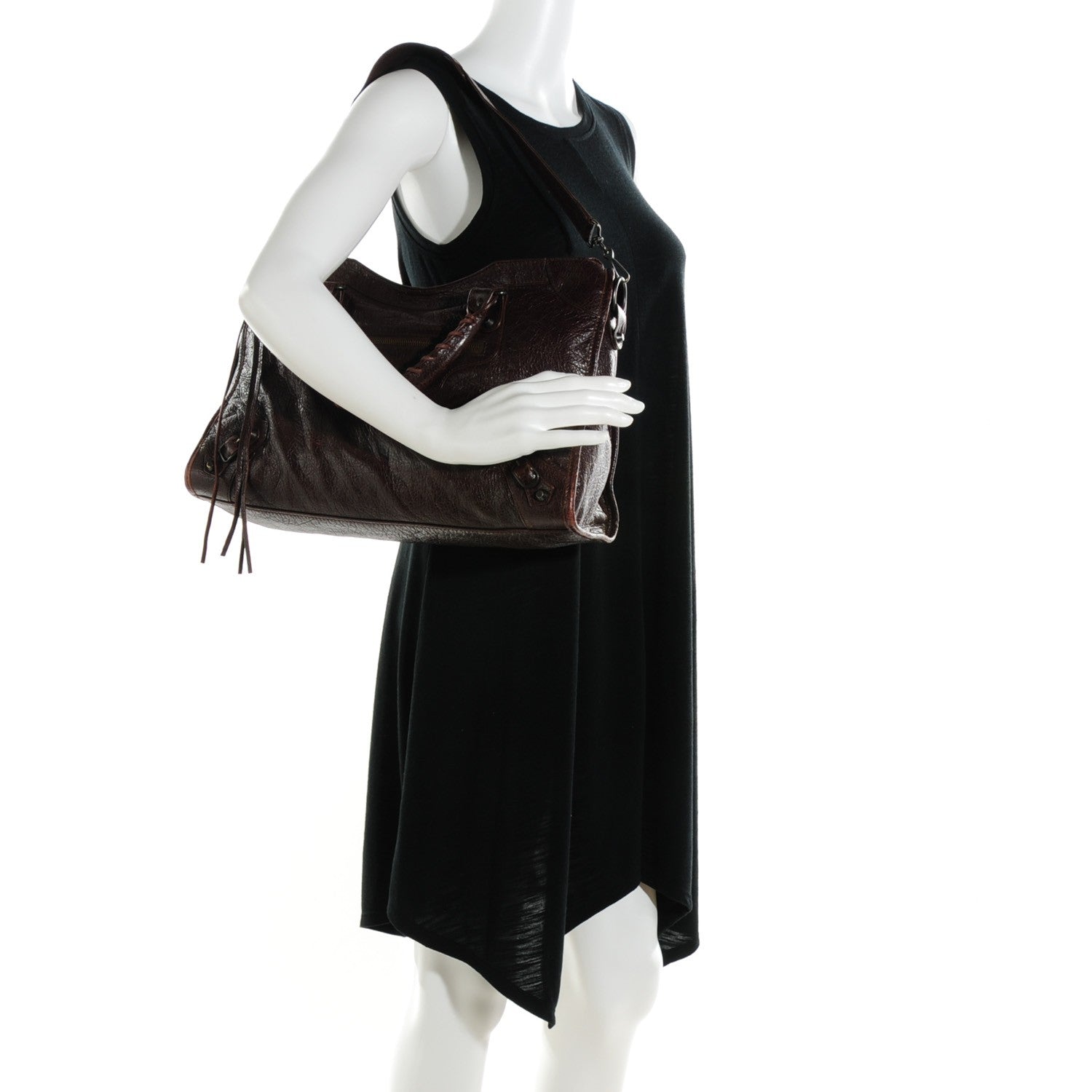 Balenciaga Agneau Classic Hardware City Cigare Fonce 2 of 8