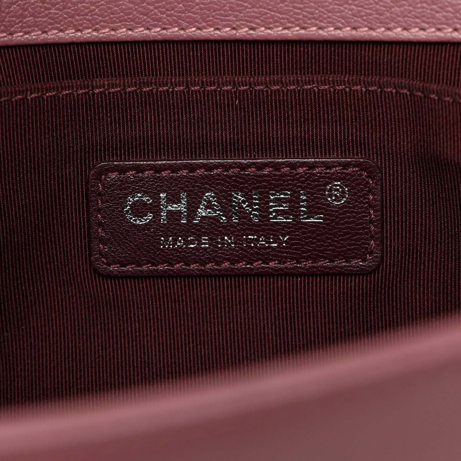 Chanel Goatskin Quilted Patent Medium Duo Boy Flap Pink Tan 6 of 10