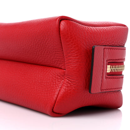 Gucci Pebbled Calfskin Medium Soho Cosmetic Case Red 9 of 9