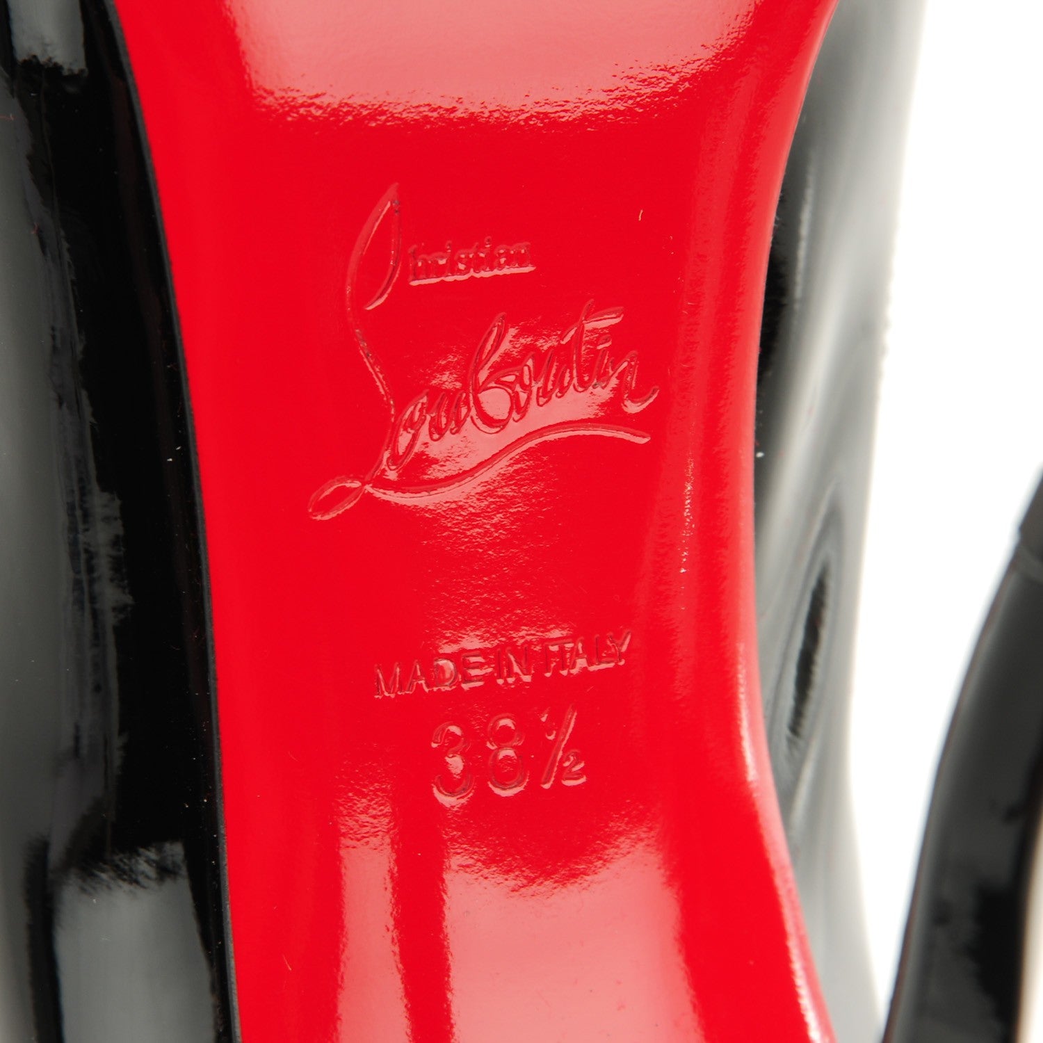 Christian Louboutin Patent Wawy Dolly 120 Pumps 38.5 Black 6 of 7