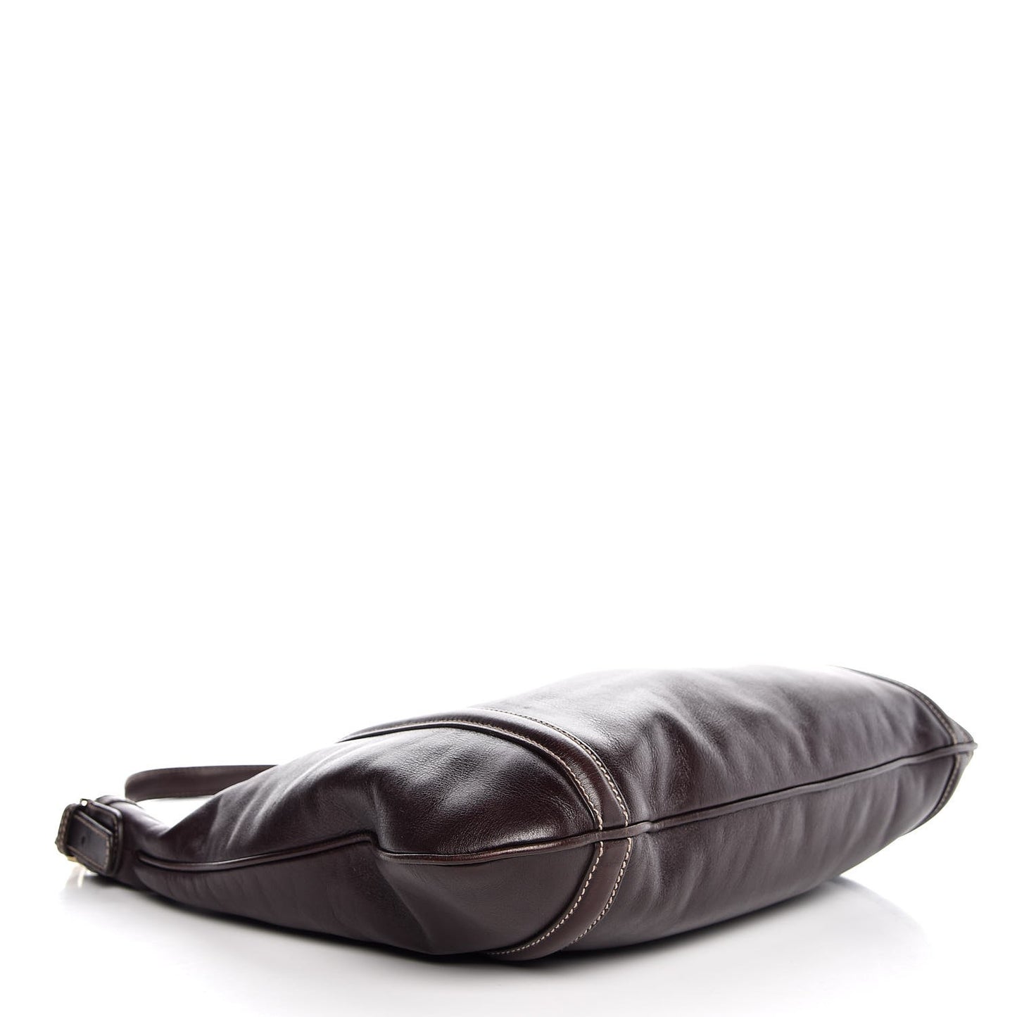 Calfskin Medium Britt Tote Dark Brown